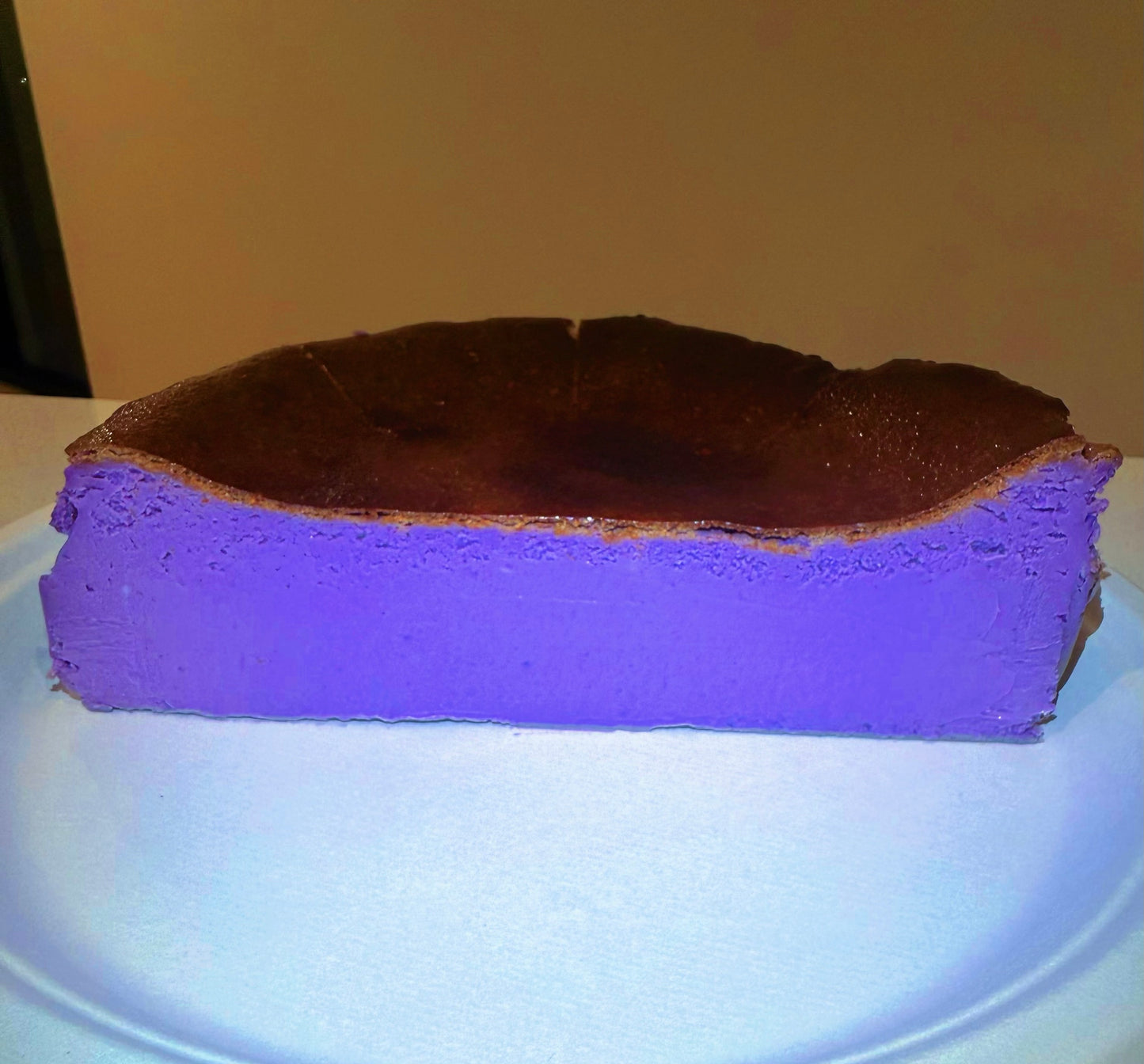 Ube Basque Cheesecake Half