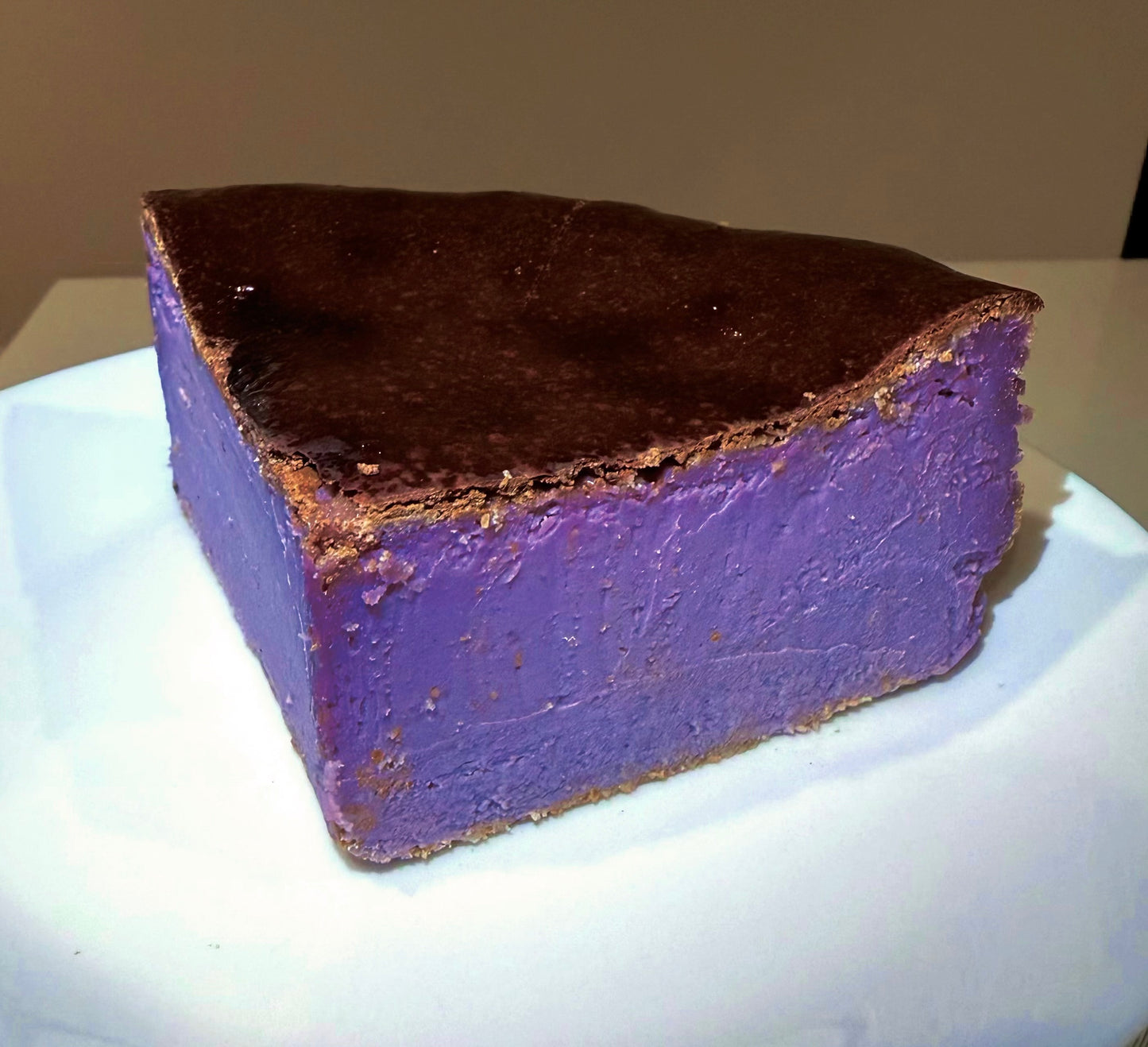 Ube Basque Cheesecake Quarter