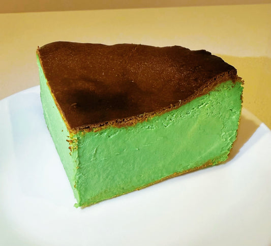 Japanese Matcha Basque Cheesecake Quarter