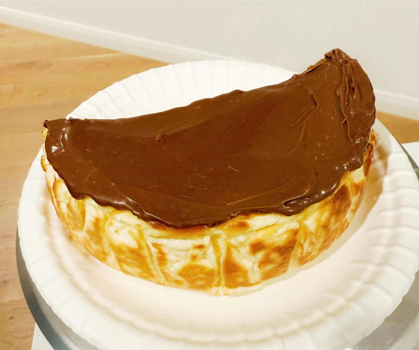 Basque Milk Chocolate Cheesecake Half