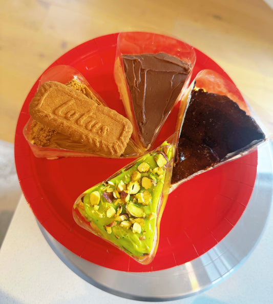 Basque Milk Chocolate Cheesecake Slice