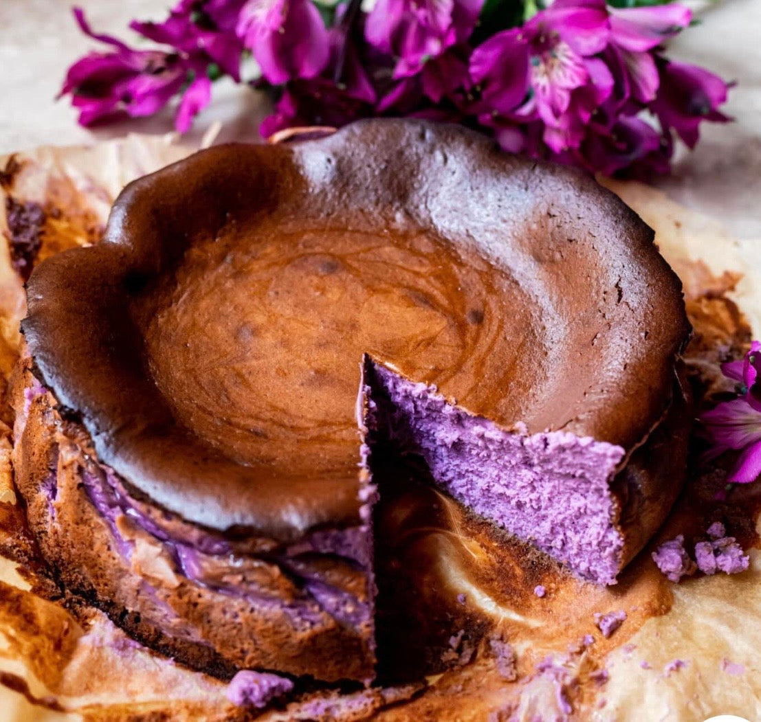 Ube Basque Cheesecake