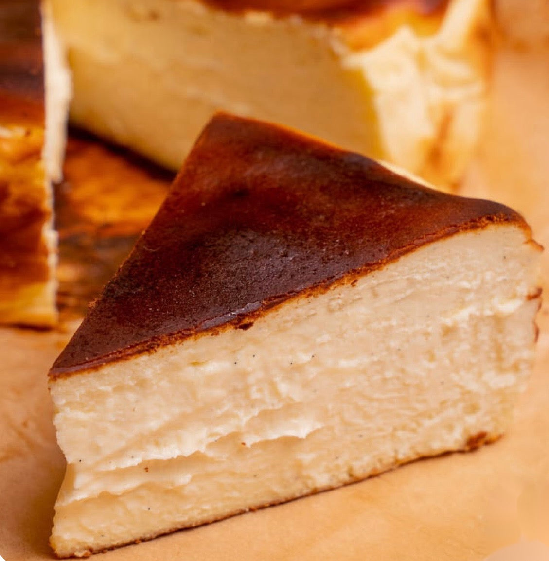 San Sebastián Basque Cheesecake Slice