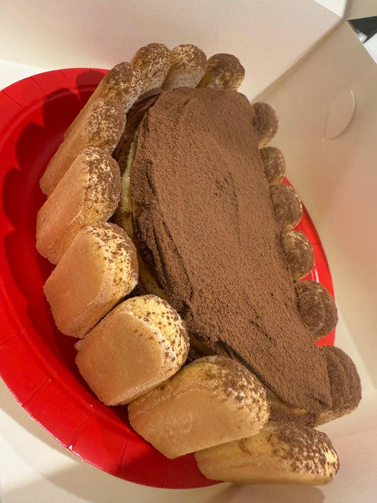 Basque Italian Tiramisu Cheesecake Half
