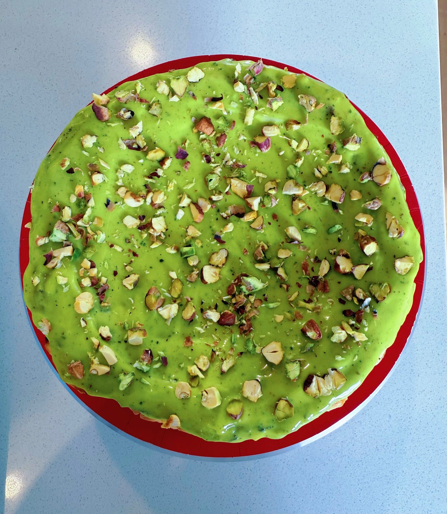 Basque Pistachio Cheesecake