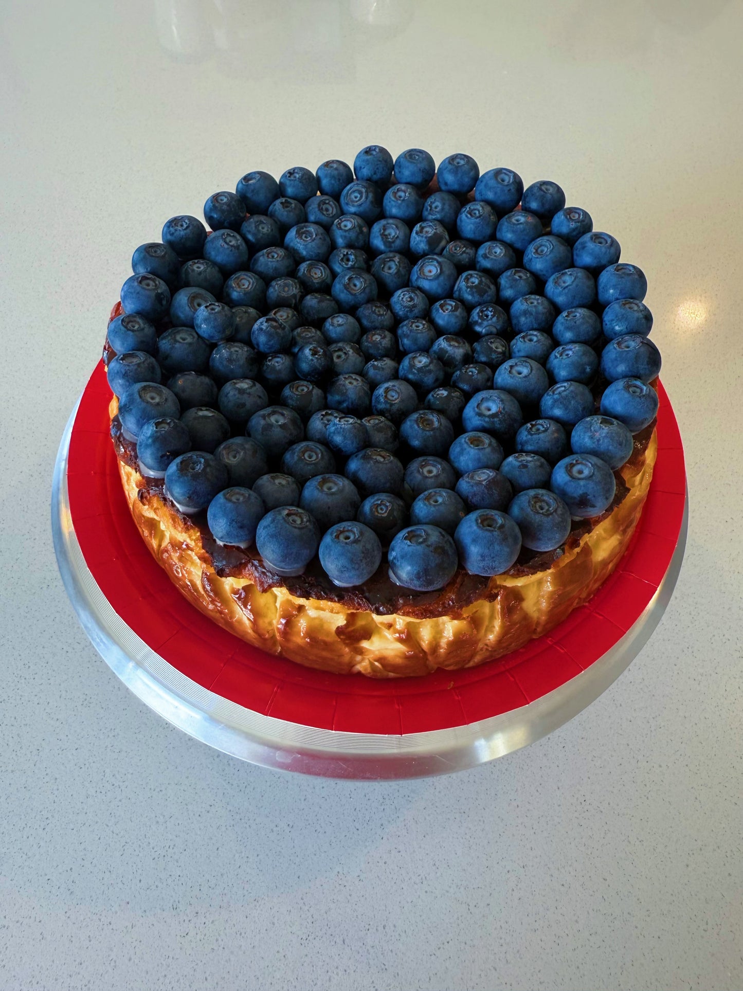 Basque Blueberry Cheesecake